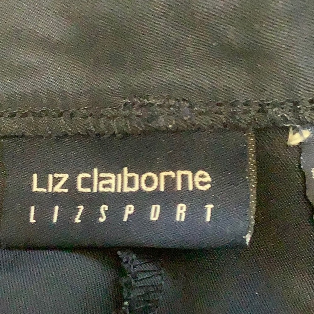 🦋 LIZ CLAIBORNE Lizsport navy blue dress slacks, size 12 - Picture 2 of 8